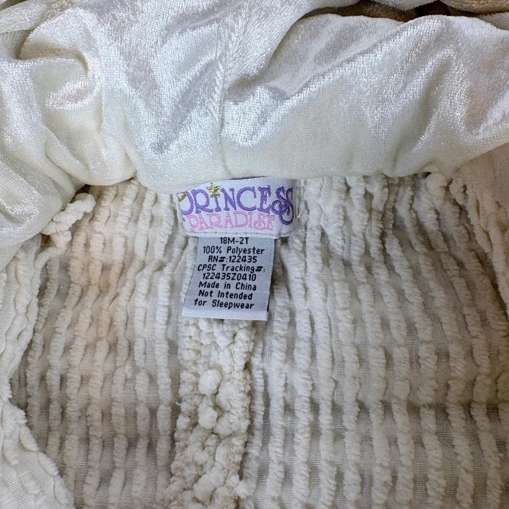 Princess Paradise Lamb Costume Toddler 18M - 2T Ivory Chenille Sheep Halloween